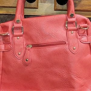 NWT Steve Madden Satchel beautiful in the color Coral.